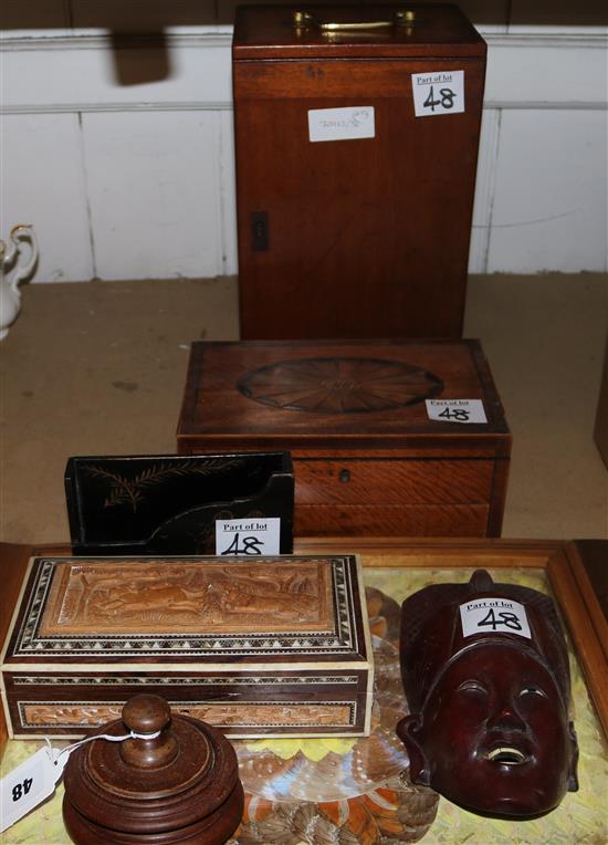 Inlaid box & other boxes